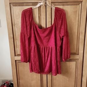 Torrid Lacey Baby Doll Top